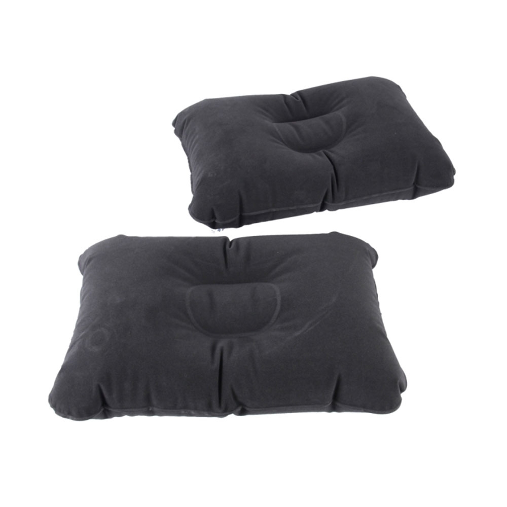 (135x85x35cm) Aufblasbare Auto Bett Luftmatratze für Autorücksitz inkl. 2 Kissen - Schwarz