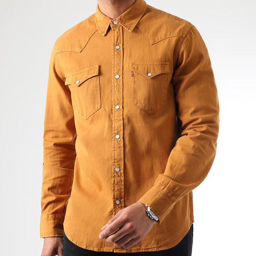 Chemise Manches Longues Western Standard 85745 Camel