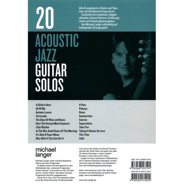 Edition Dux Acoustic Jazz Guitar Solos