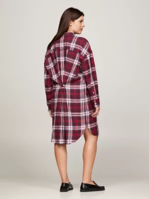 Vestido camisa xadrez oversized