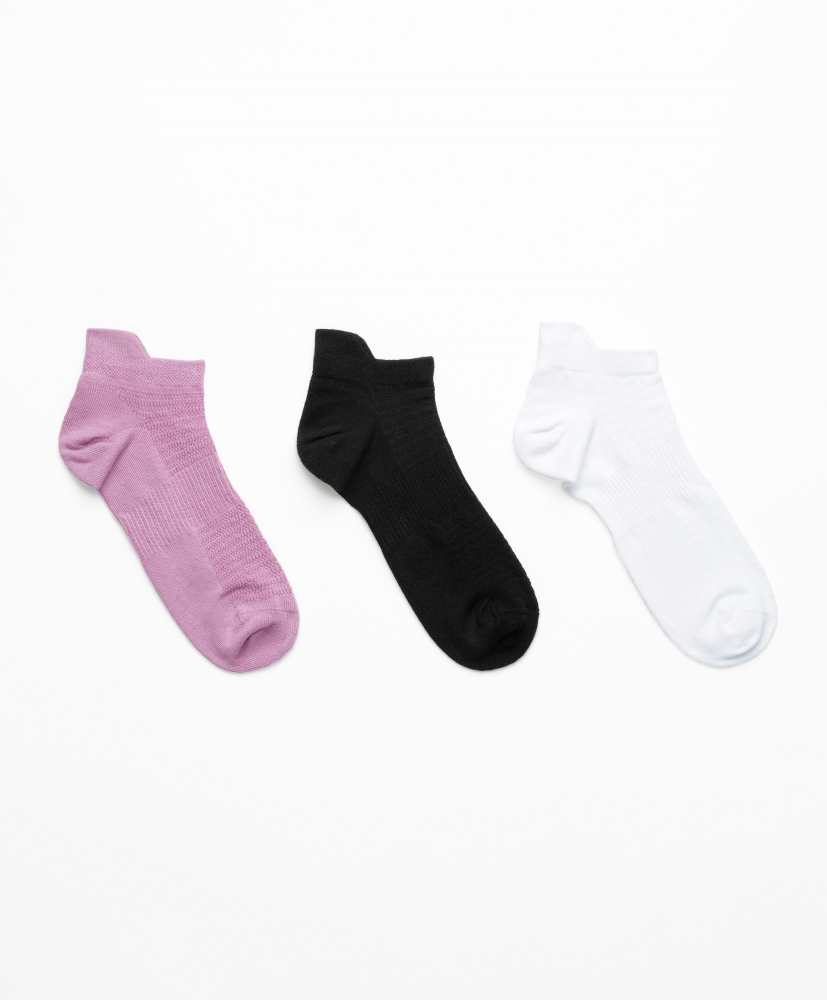 3 pares de meias de algodão para tênis esportivos