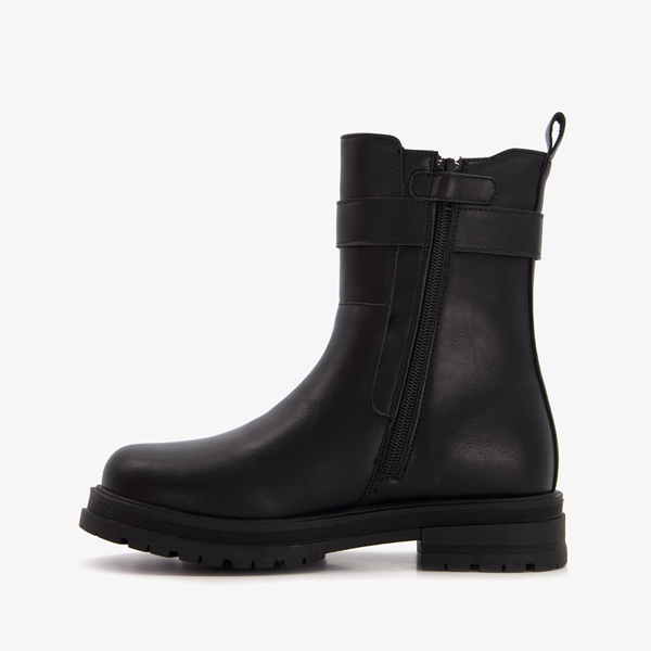 Blue Box meisjes chelsea boots zwart met gesp