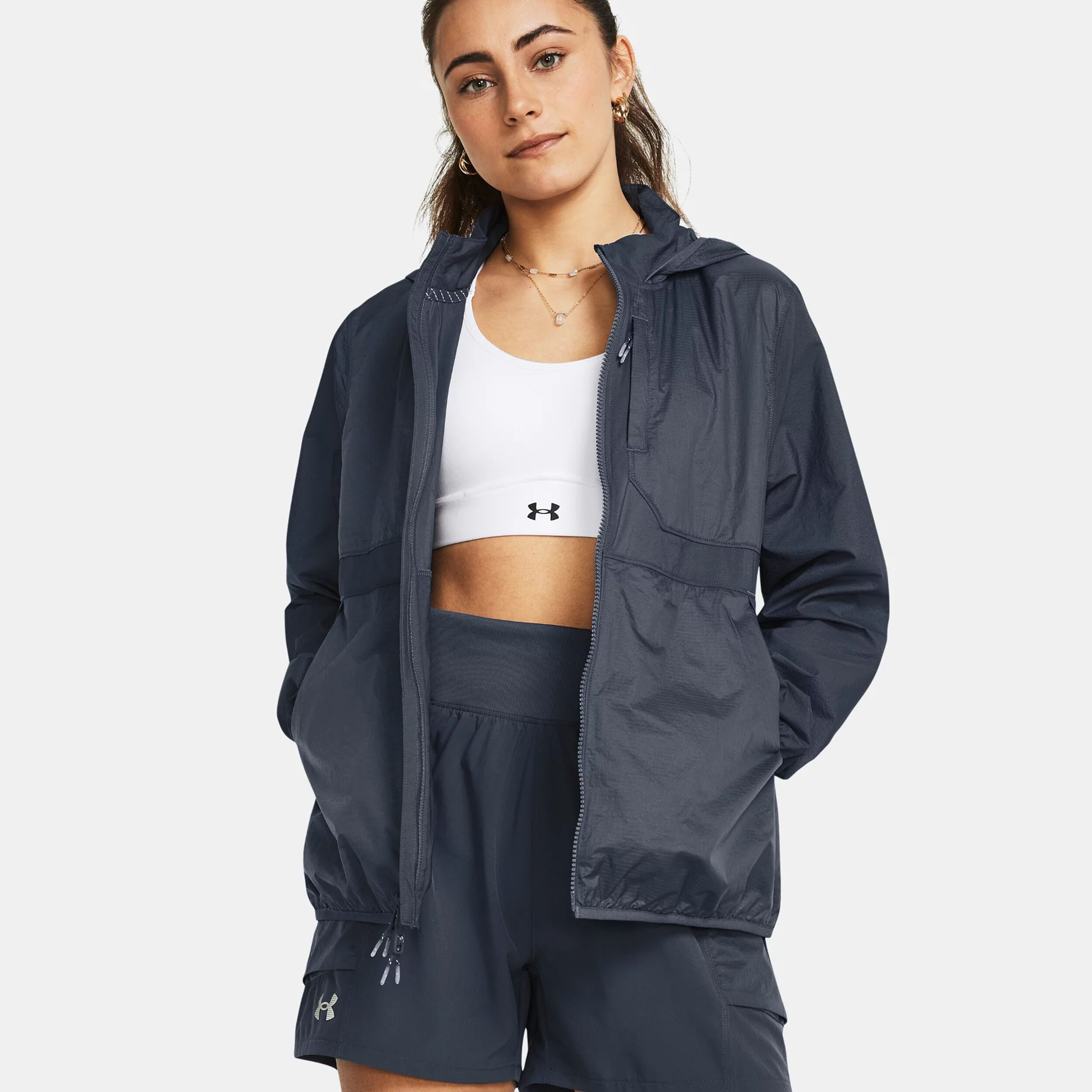 Under Armour Run Trail Veste Running Femmes - Gris , Vert