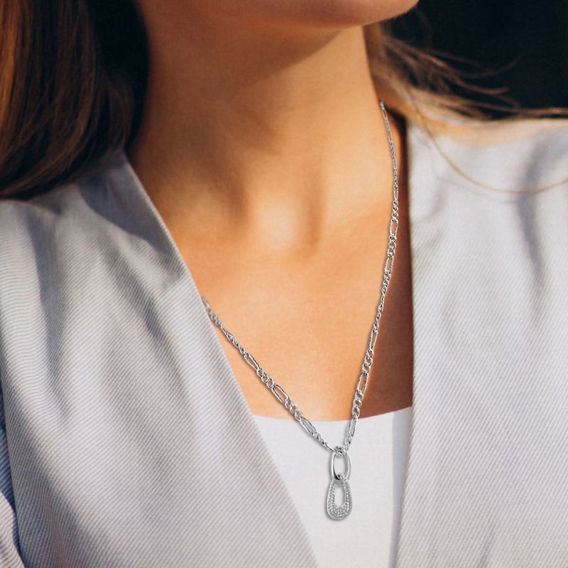 Collier - Laiton & cristaux
