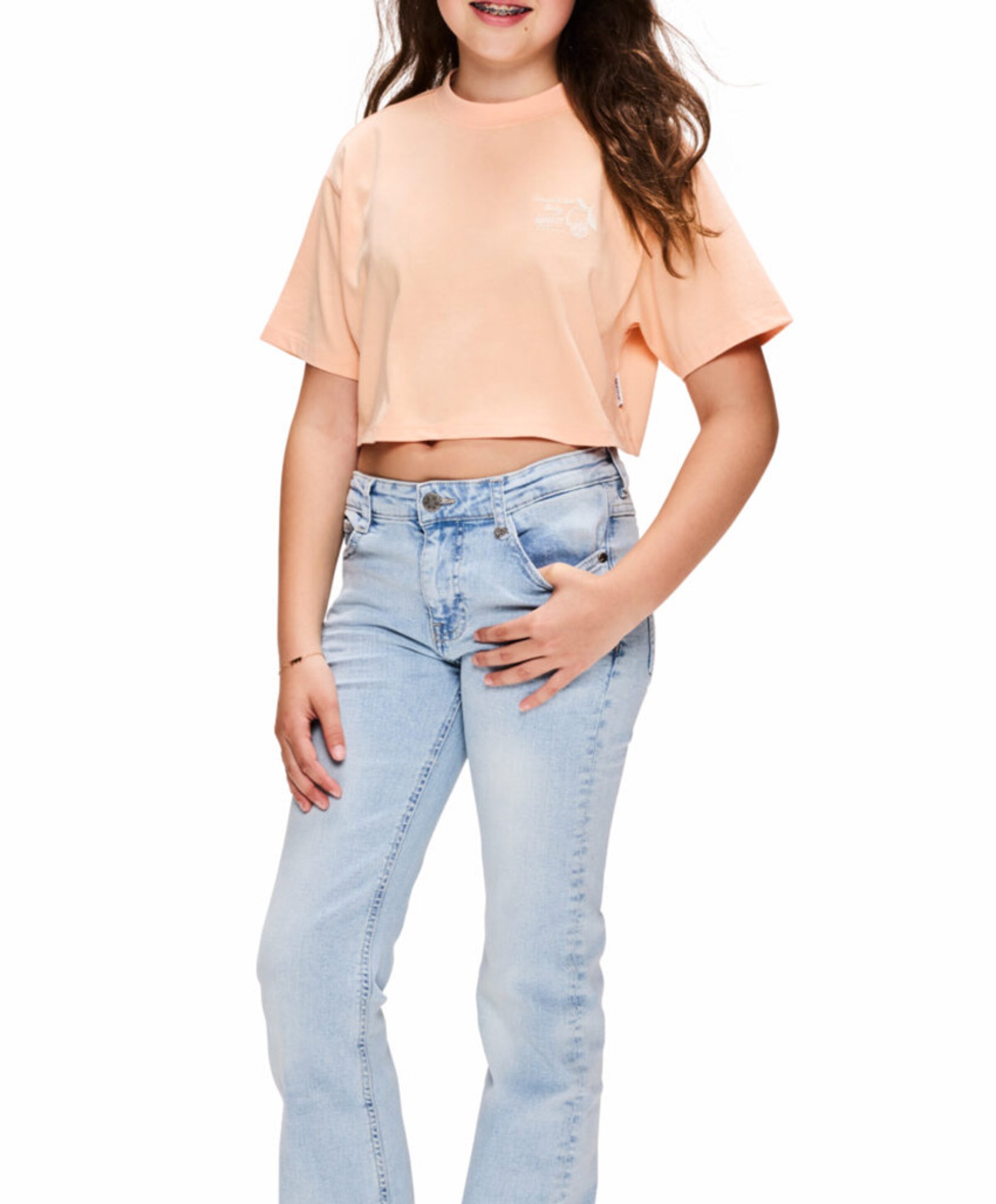 Retour Meisjes T-shirt oranje