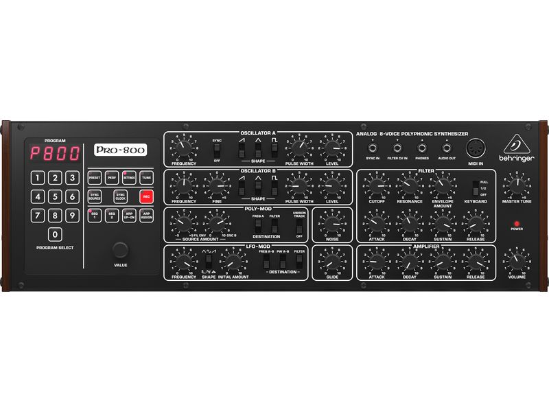 Behringer Synthesizer PRO-800 8-stimmiger polyphoner analoger Synthesizer