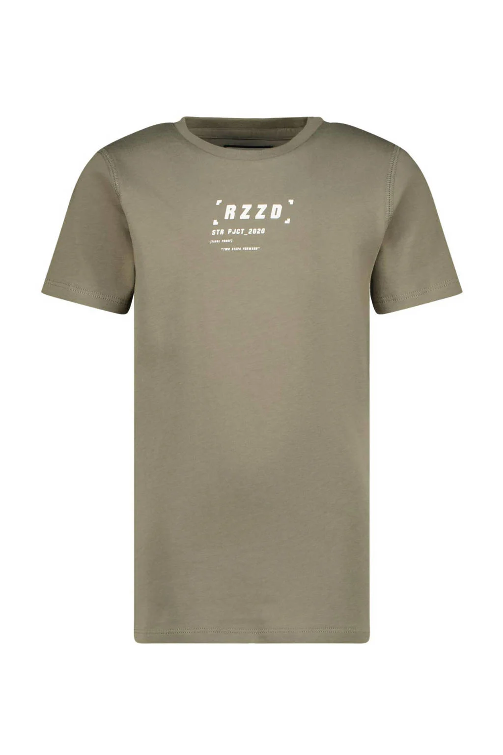 Raizzed T-shirt Huck met logo olijfgroen