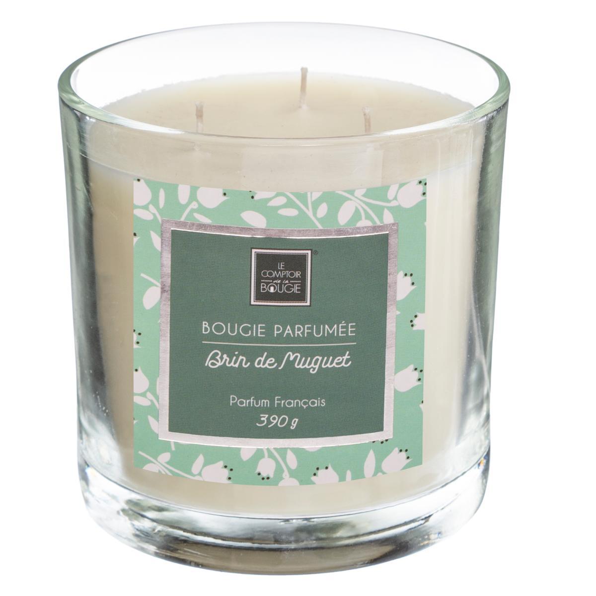 BOUGIE PARFUMEE VERRE MUGUET LOYS 390G
