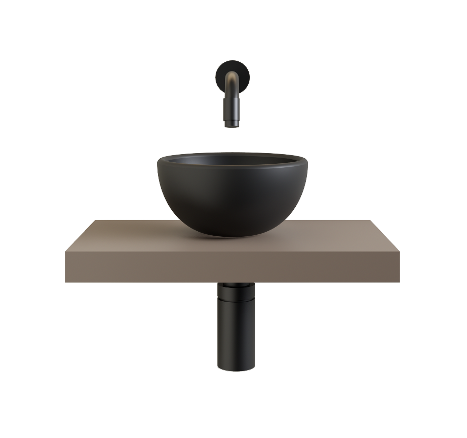 Gliss Design Leto fonteinplank 40x25cm taupe