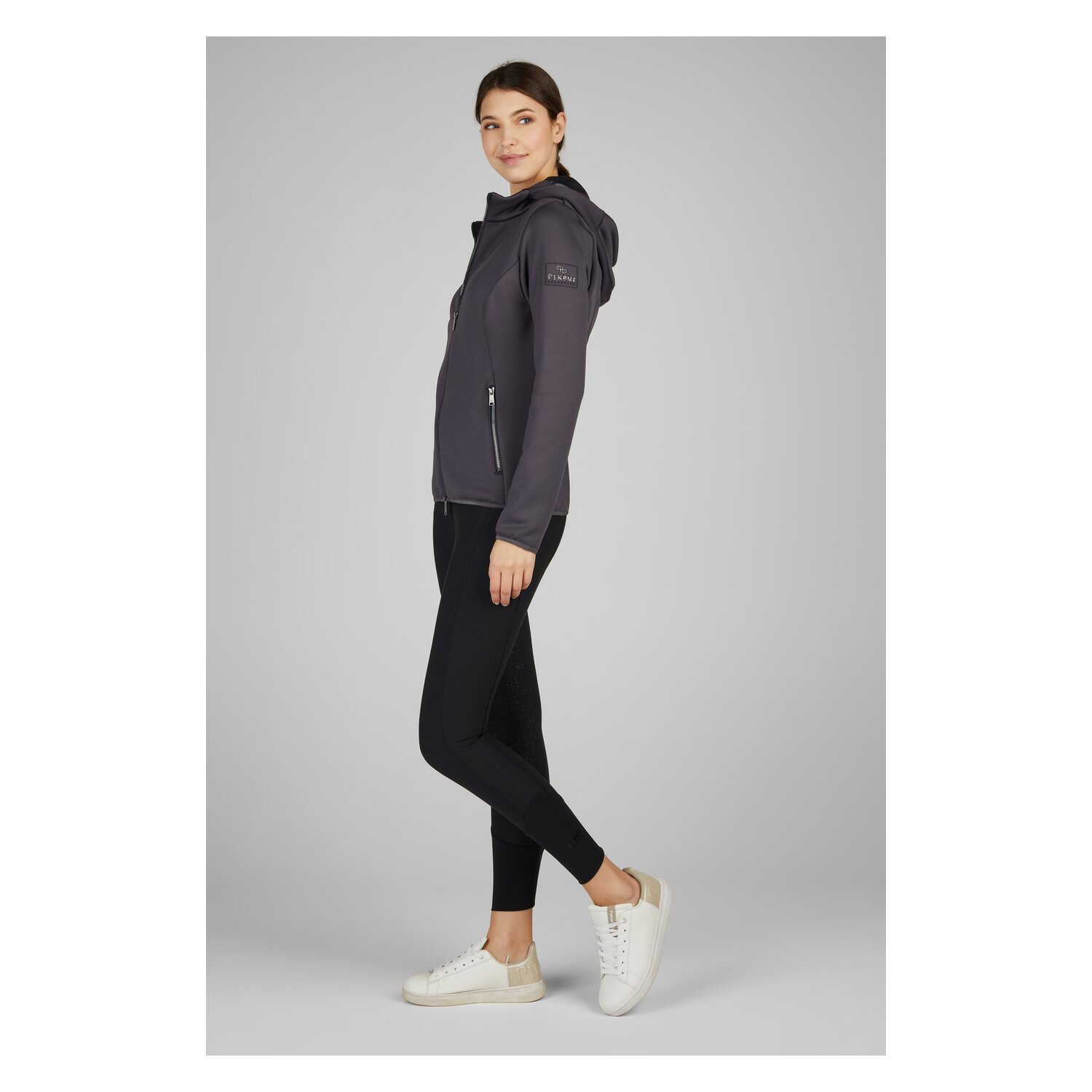 PIKEUR Selection Funktionsfleece-Jacke mit Kapuze - twilight