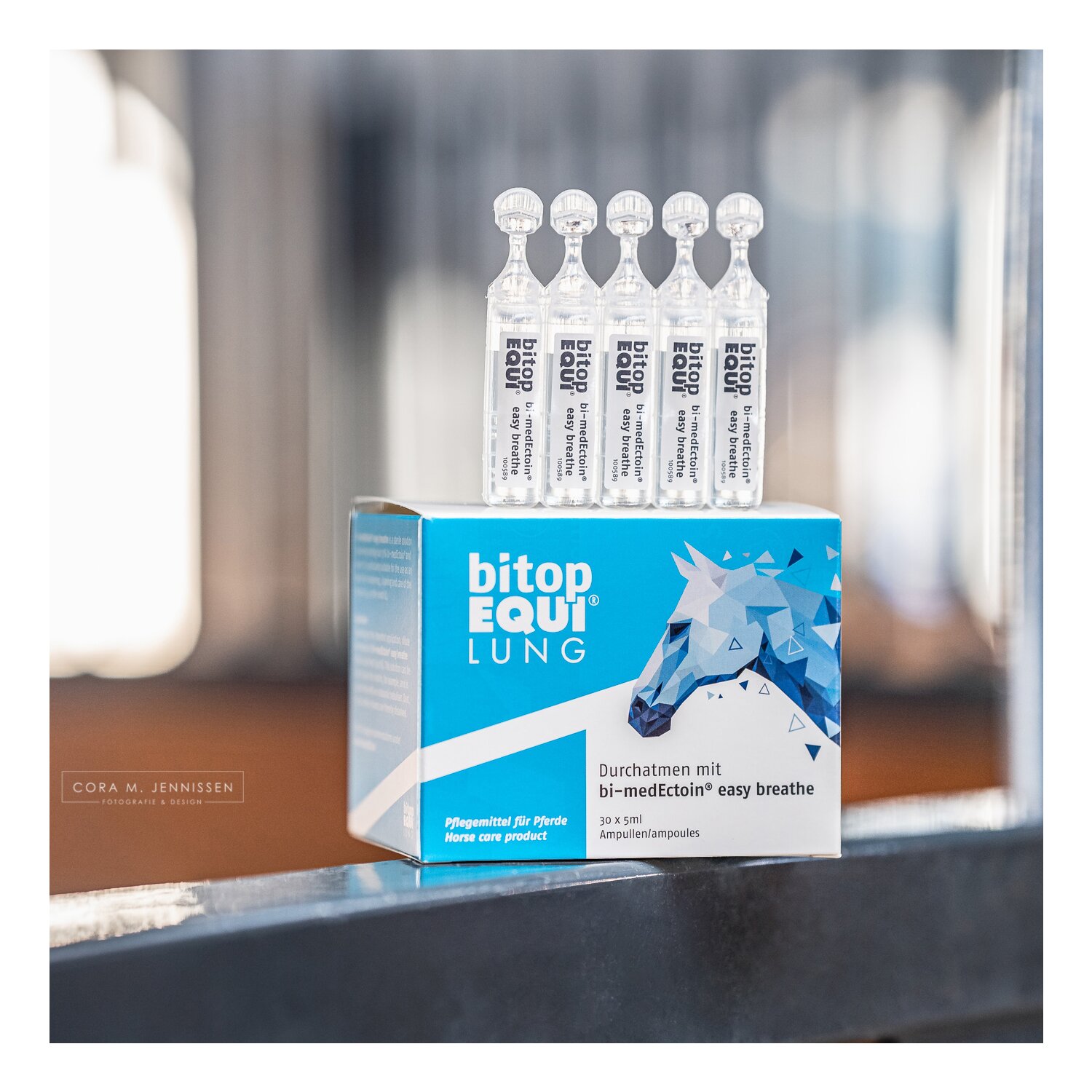 bitopEQUI Bi-medEctoin easy breathe Ampullen  - Monatspackung 30 Ampullen á 5 ml