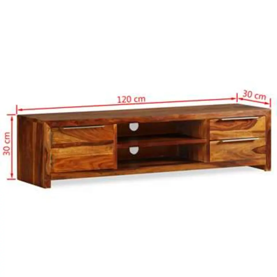 vidaXL - Tv-meubel - Bruin - Hout