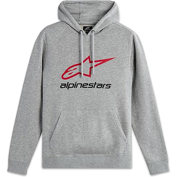 Alpinestars - Sweat à capuche Always V3 Gris Clair / Rouge / Noir