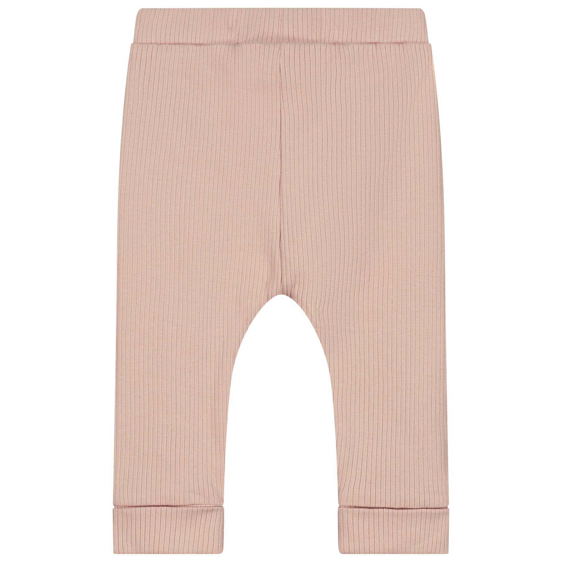 Prénatal newborn broek rib  effen roze