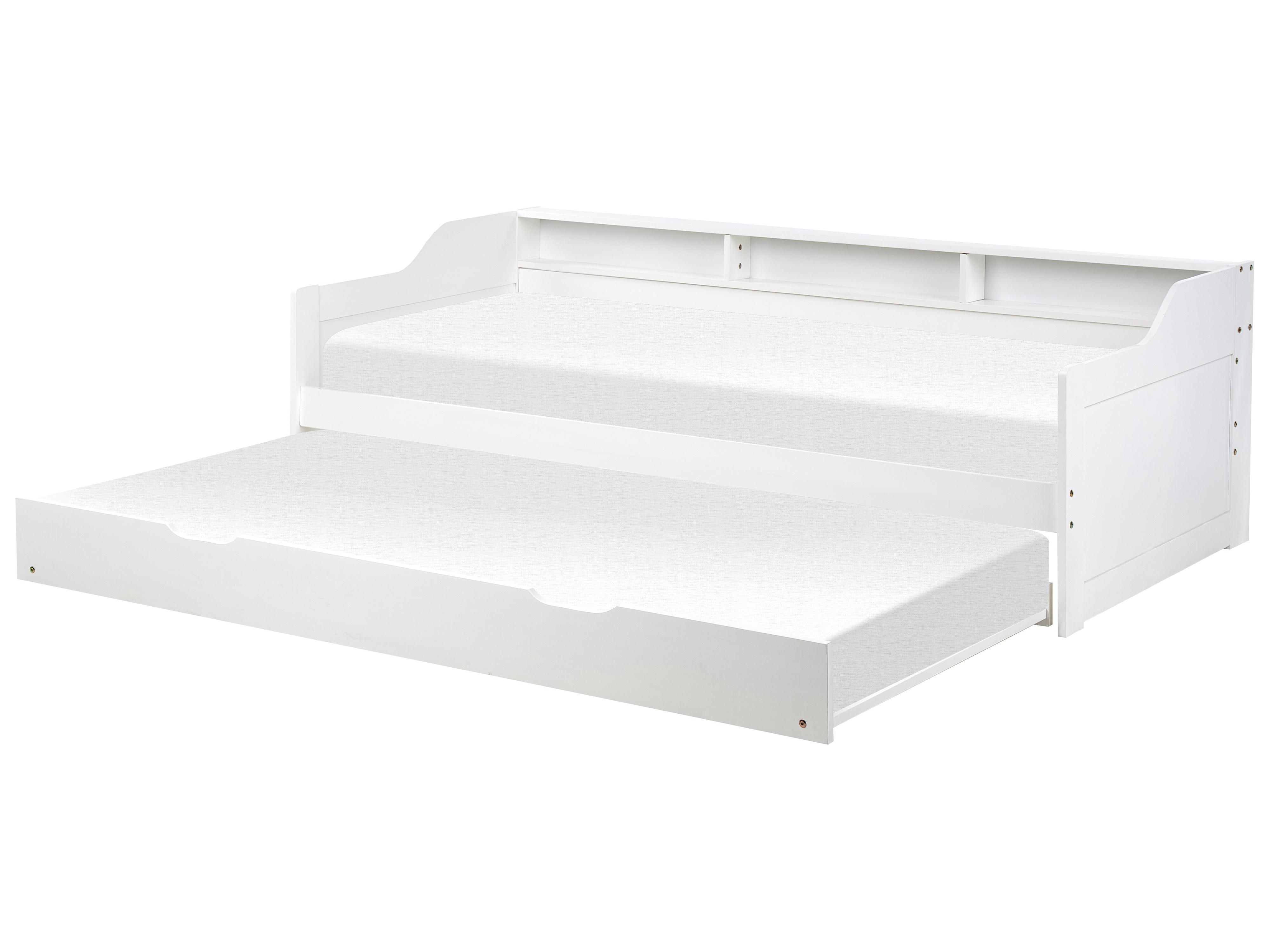 Onderschuifbed Dennenhout EDERN 90 x 200 cm Wit
