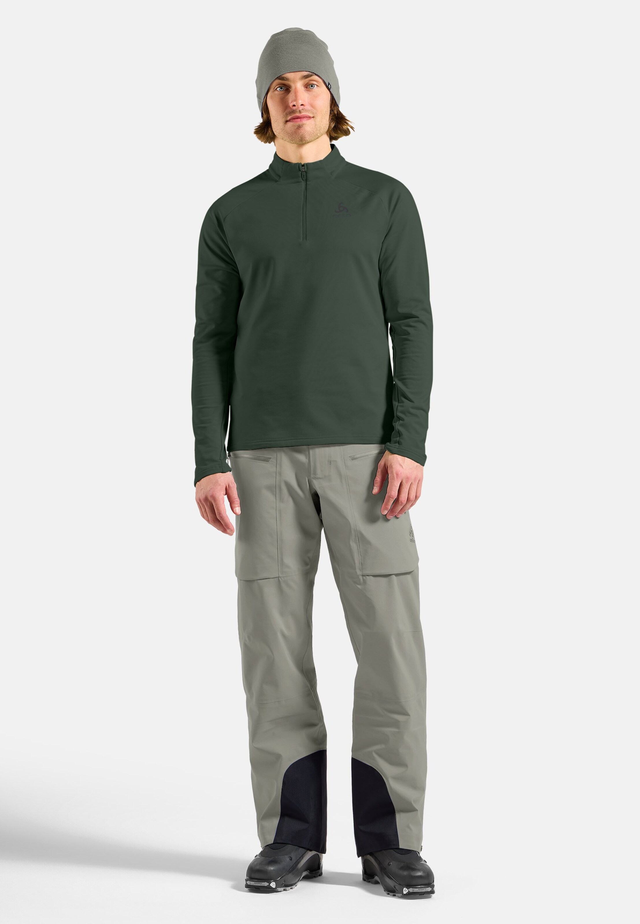 Essentials Light Mid Layer mit Halbreissverschluss in urban chic