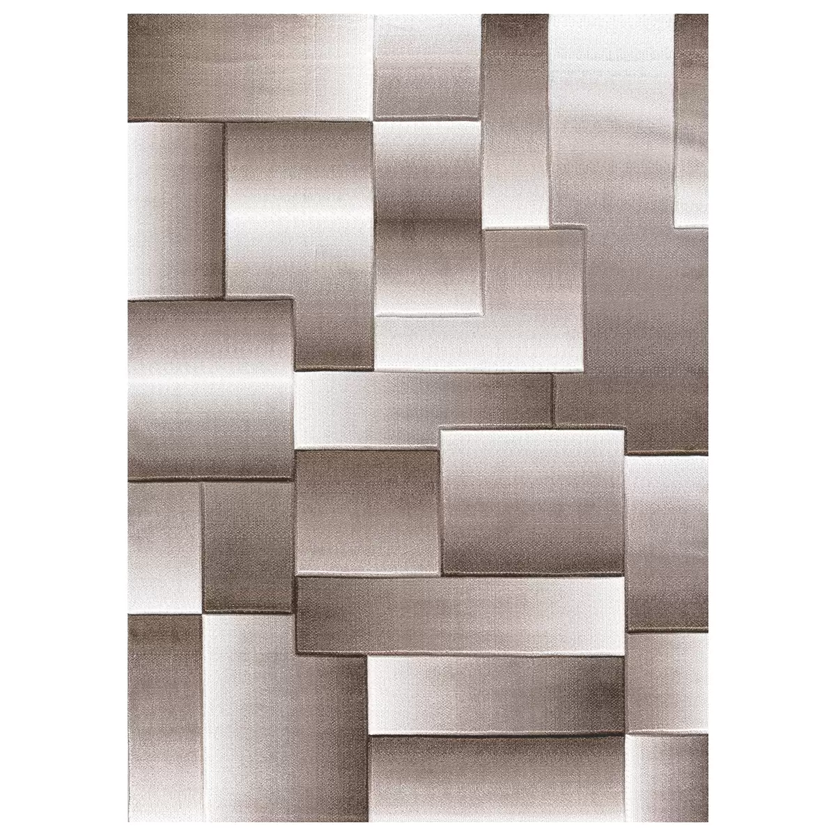 Teppich Octavia braun,beige,weiss