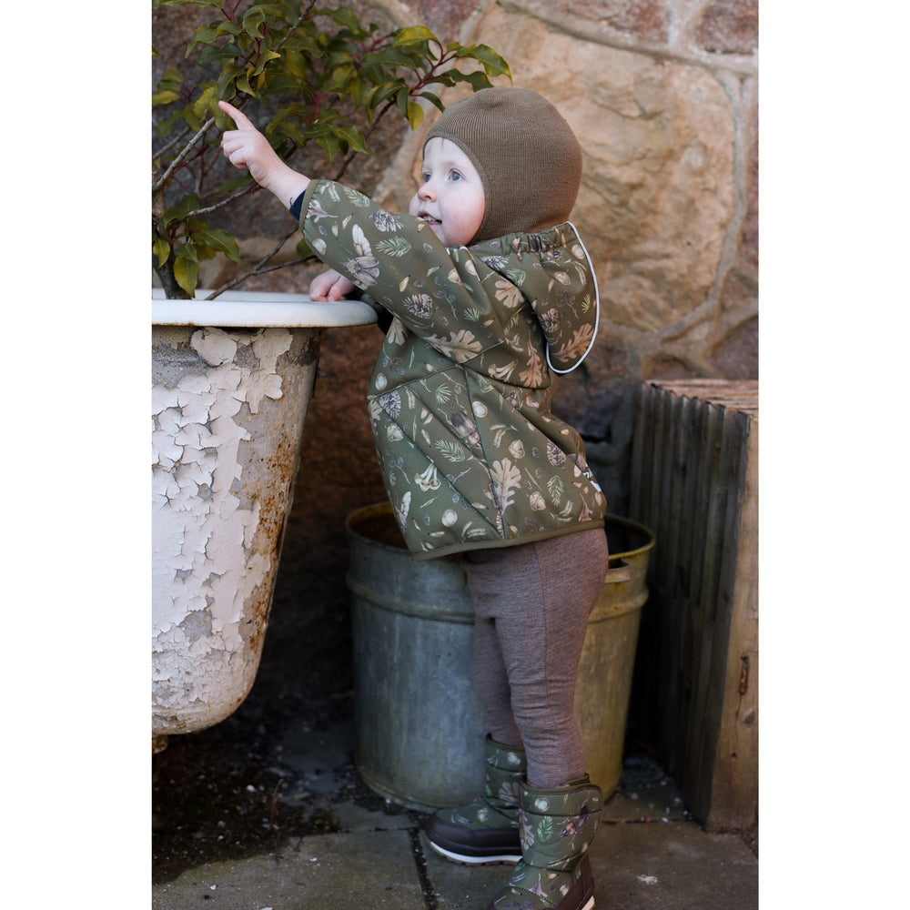 Køb Mikk-Line Burnt Olive Polyester Baby Jakke AOP