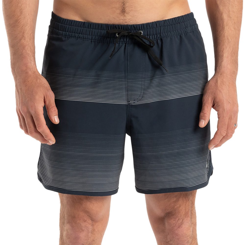 Quiksilver Surfsilk Scallop Volley Badeshorts Herren dark navy tijuana