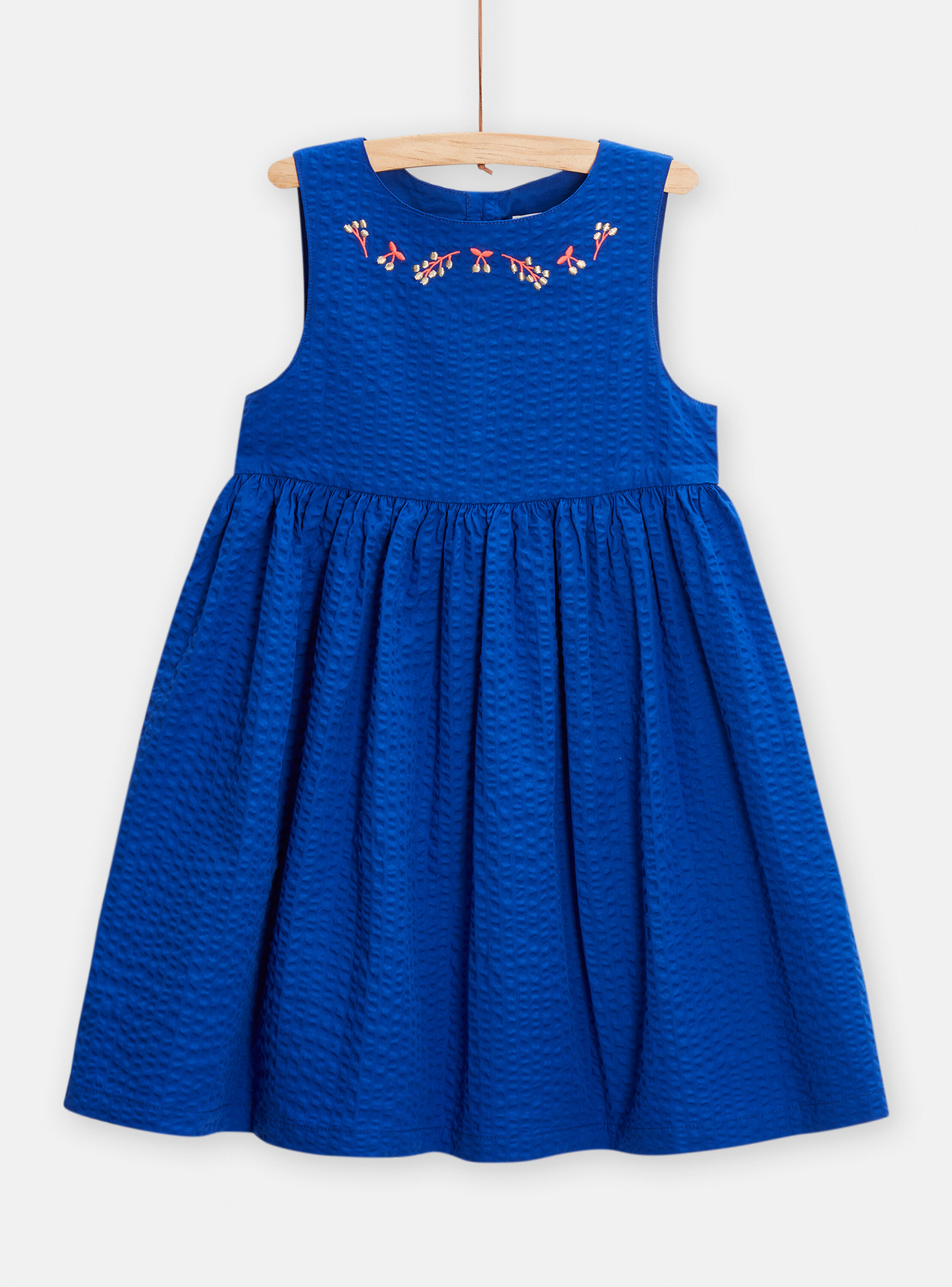 Girl's blue dress
