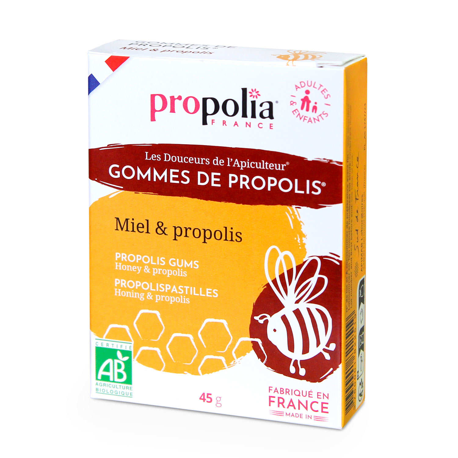 Gommes de Propolis Bio - Miel et Propolis nature