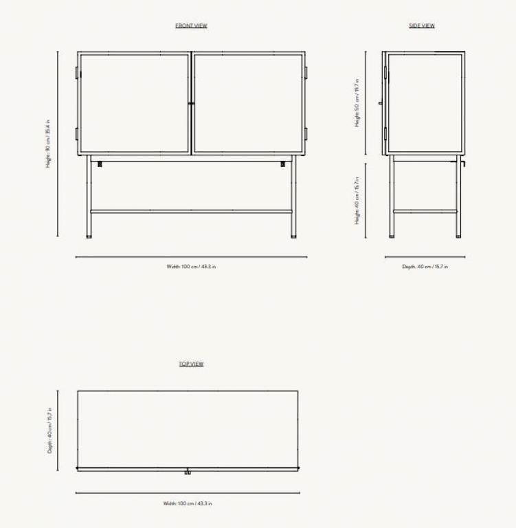 Ferm Living Haze dressoir Cashmere