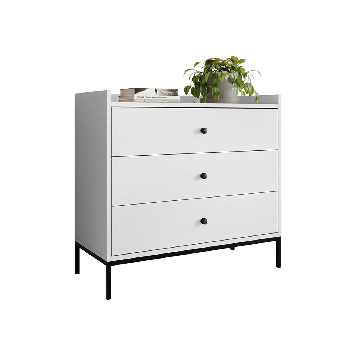 BESTMOBILIER Filipo Commode - Blanc