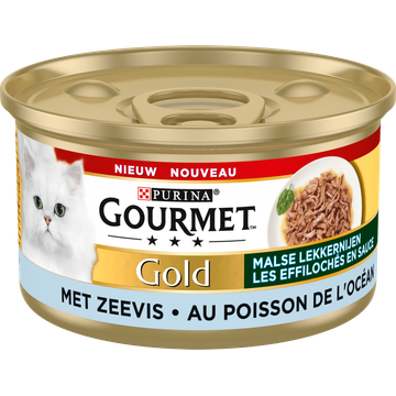 Gourmet Gold Malse Lekkernijen Kattenvoer nat met Zeevis