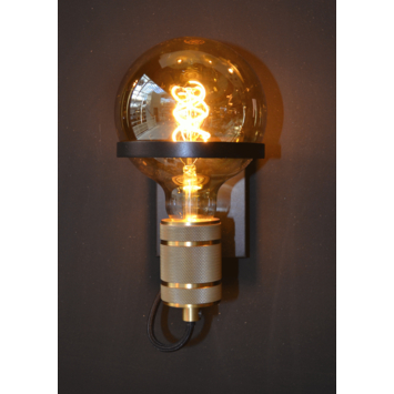Lucide Ottelien Wandlamp mat zwart/mat goud