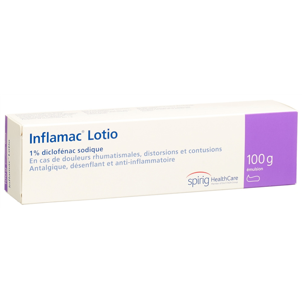 INFLAMAC Lotio Emuls 1 % Tb 100 g