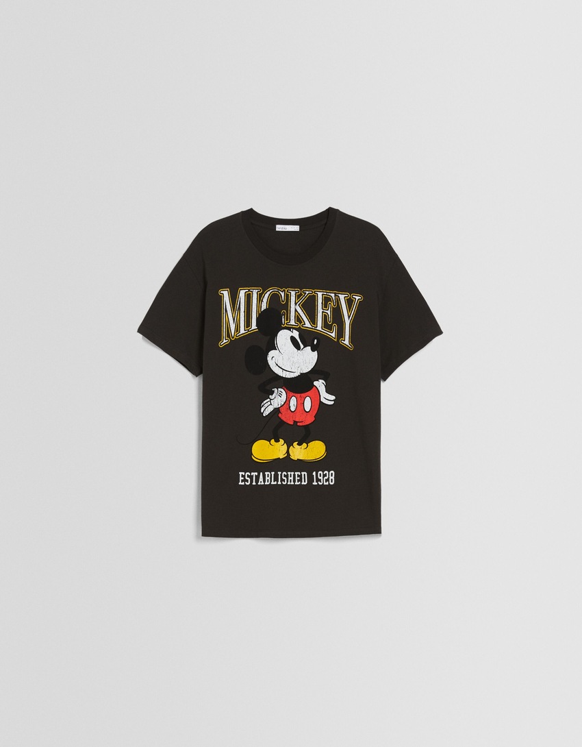 Camiseta de manga curta com estampa do Mickey Mouse