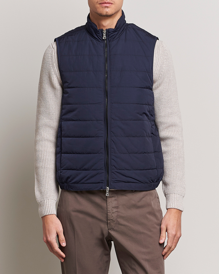 Oscar Jacobson Liner Evo Waistcoat Blue