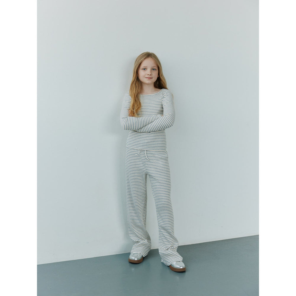 Køb Sofie Schnoor Grey Striped Abigalesy Jersey Bukser