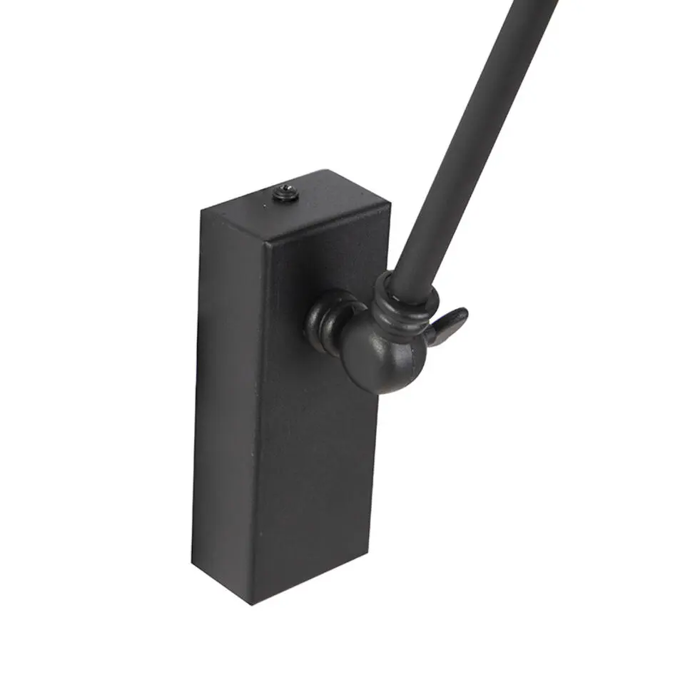 Qazqa wandlampen luna wl zwart e27
