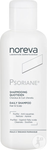 Noreva Psoriane Shampoing Quotidien Apaisant Anti-Squames Peaux À Tendance Psoriasique Flacon 125ml