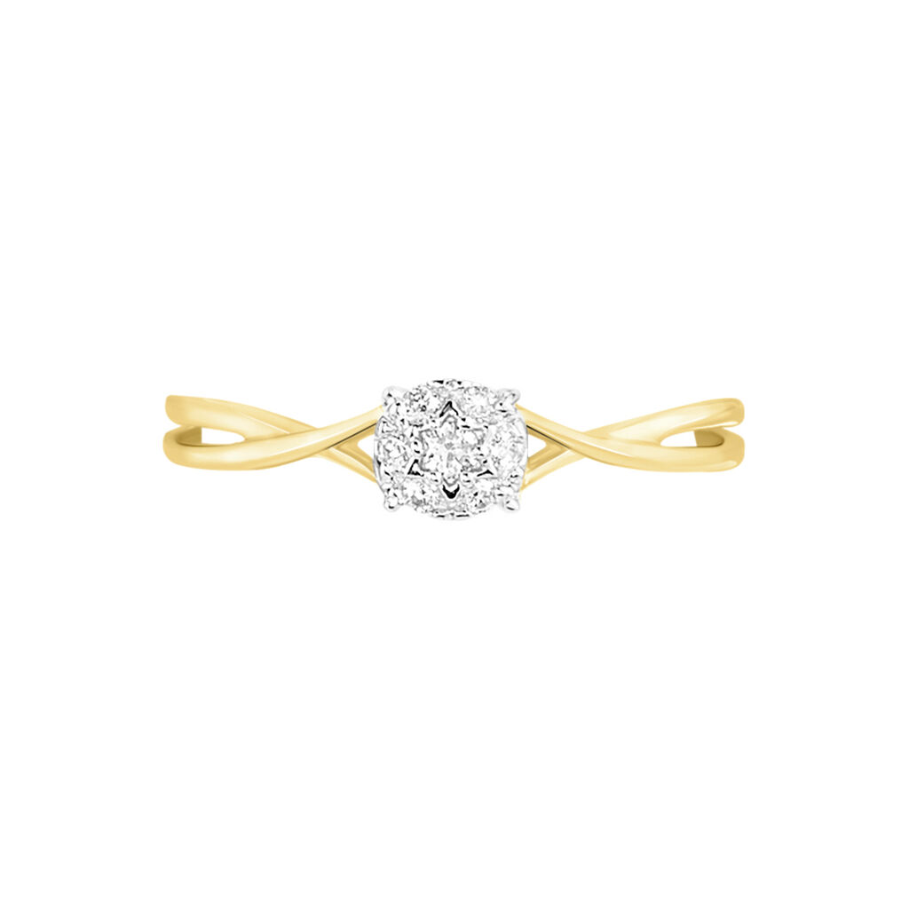 Bague Imelie Or Jaune Diamant