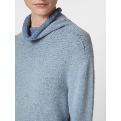 Damen-Rollkragenpullover, Bleu