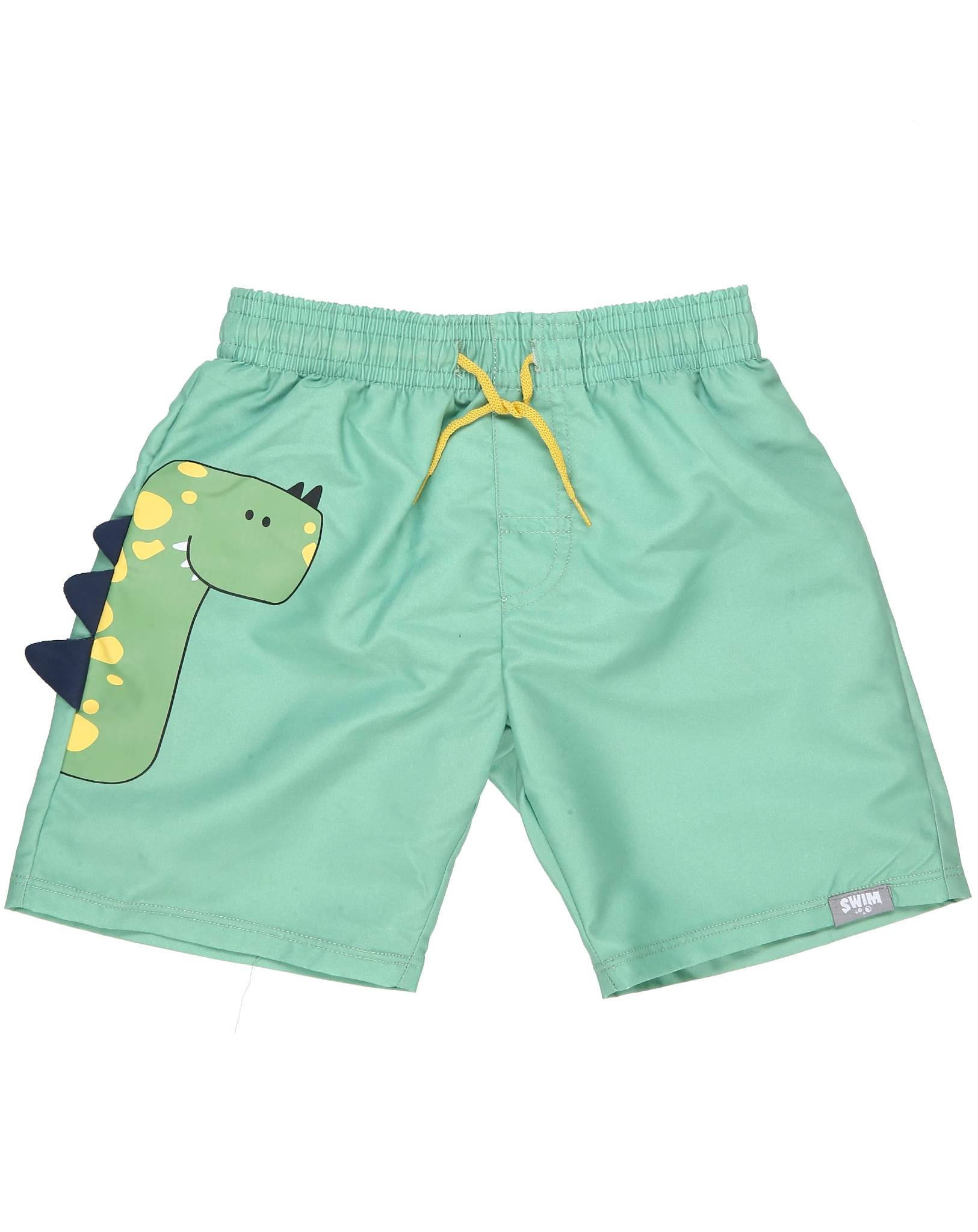 Badeshorts DINO 3D mit Windeleinsatz in apfelgrün