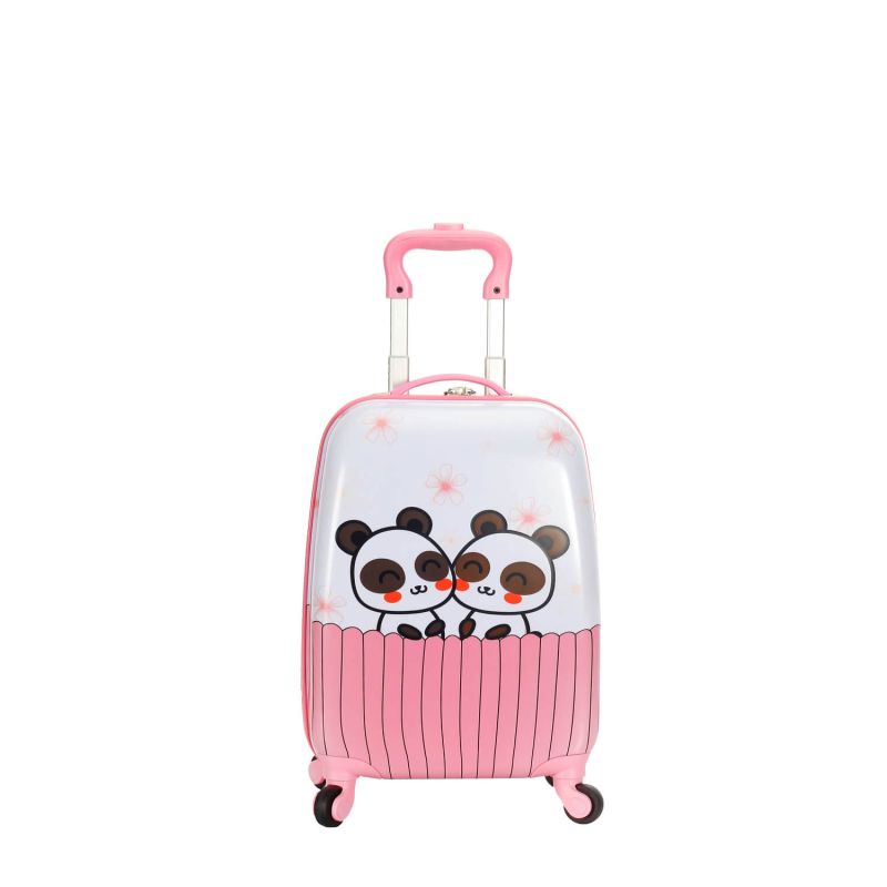 Valise cabine rigide Kid Panda 48 cm Rose