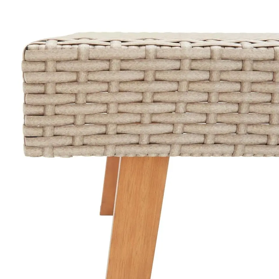 vidaXL - Tuinfauteuils - Beige - Poly rattan