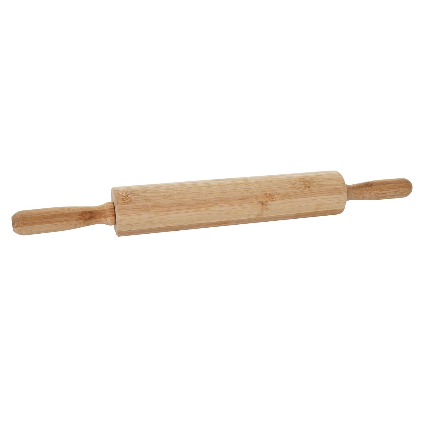 Teigrolle MCW-B71, Nudelholz Wellholz Ausroller Rollholz Teigwalze Teigausroller Holzroller Holzwalze, Bambus 44x5cm