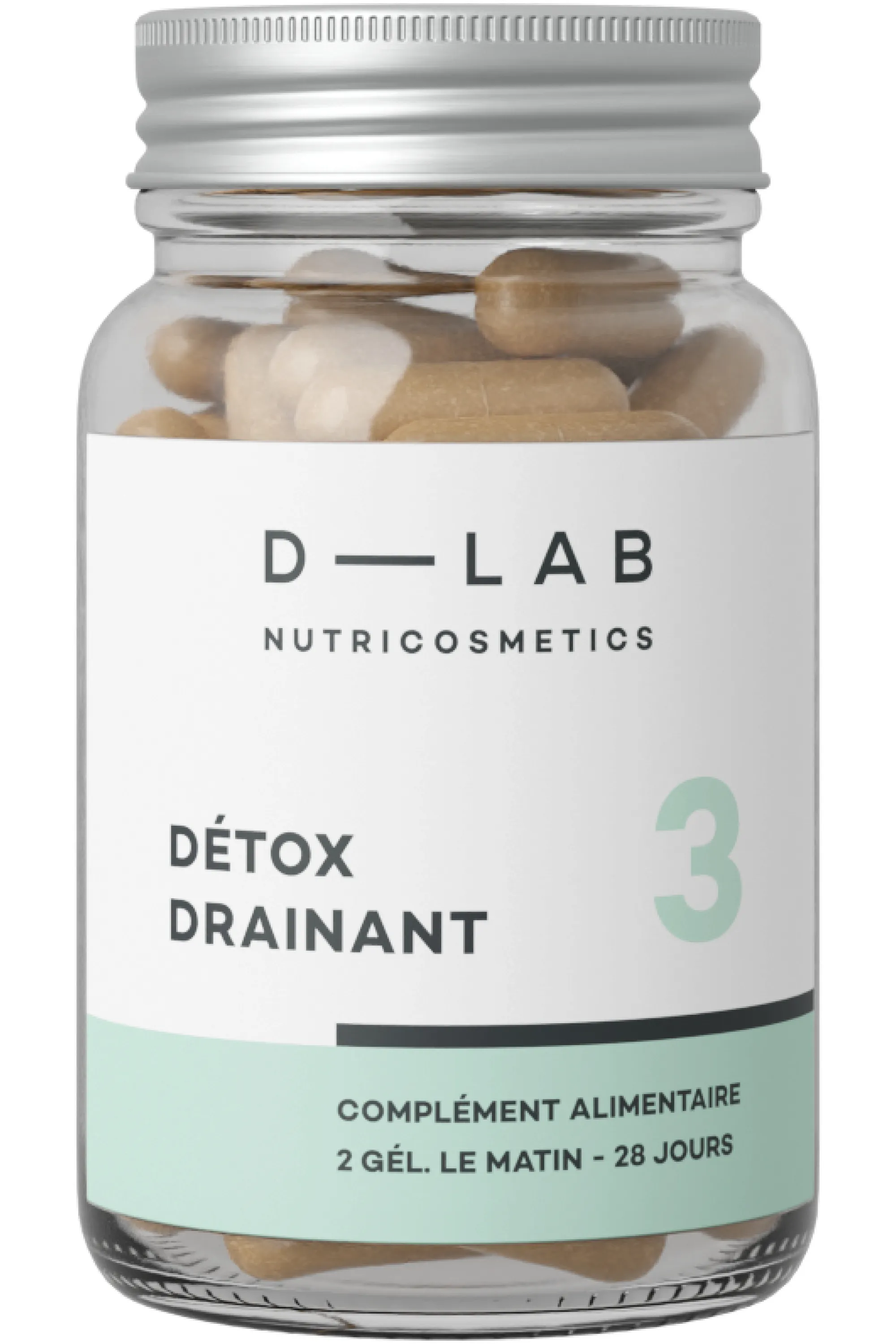 D-LAB Nutricosmetics Complément alimentaire minceur Détox Drainant-116 g