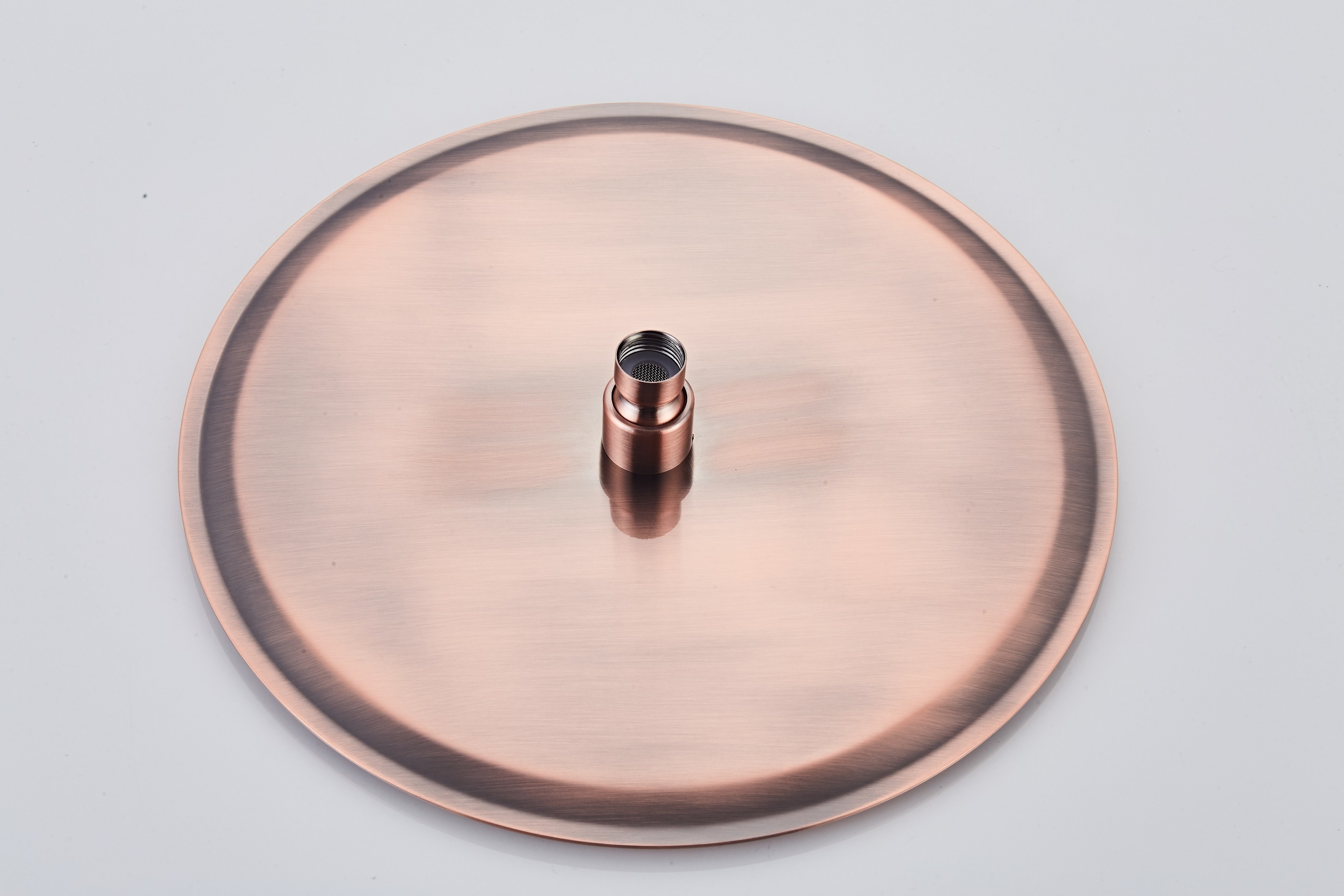 Saniclear Copper inbouw regendouche met wandarm en 30cm hoofddouche geborsteld koper