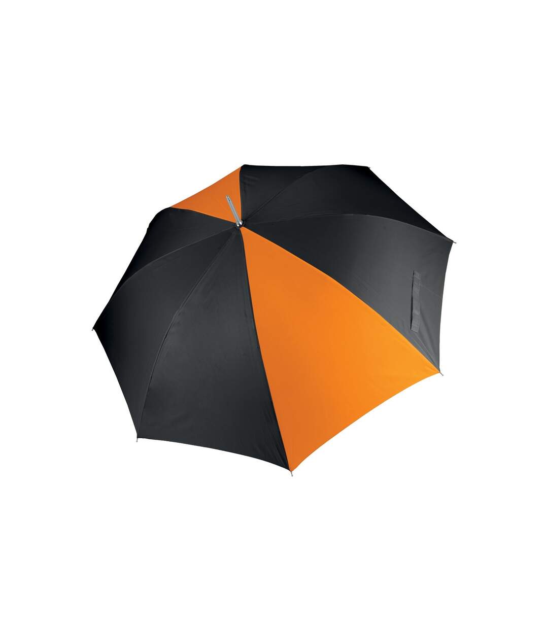 Kimood - Parapluie canne à ouverture automatique - Adulte unisexe (Noir/Orange) (Taille unique) - UTRW3885