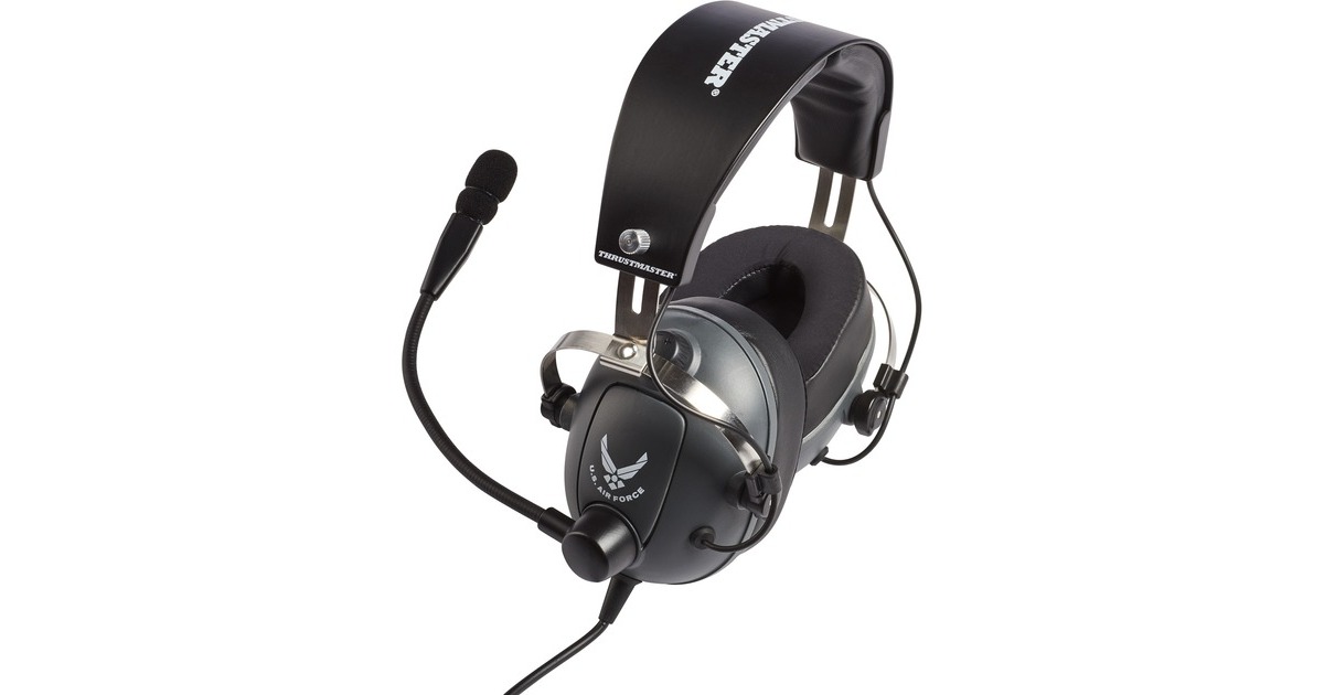 ThrustmasterT.Flight U.S. Air Force Edition headset over-ear gaming headset  (Grijs/metaal)