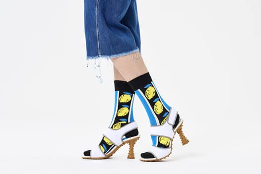 Happy Socks Lemon Sock Socken in Mehrfarbig