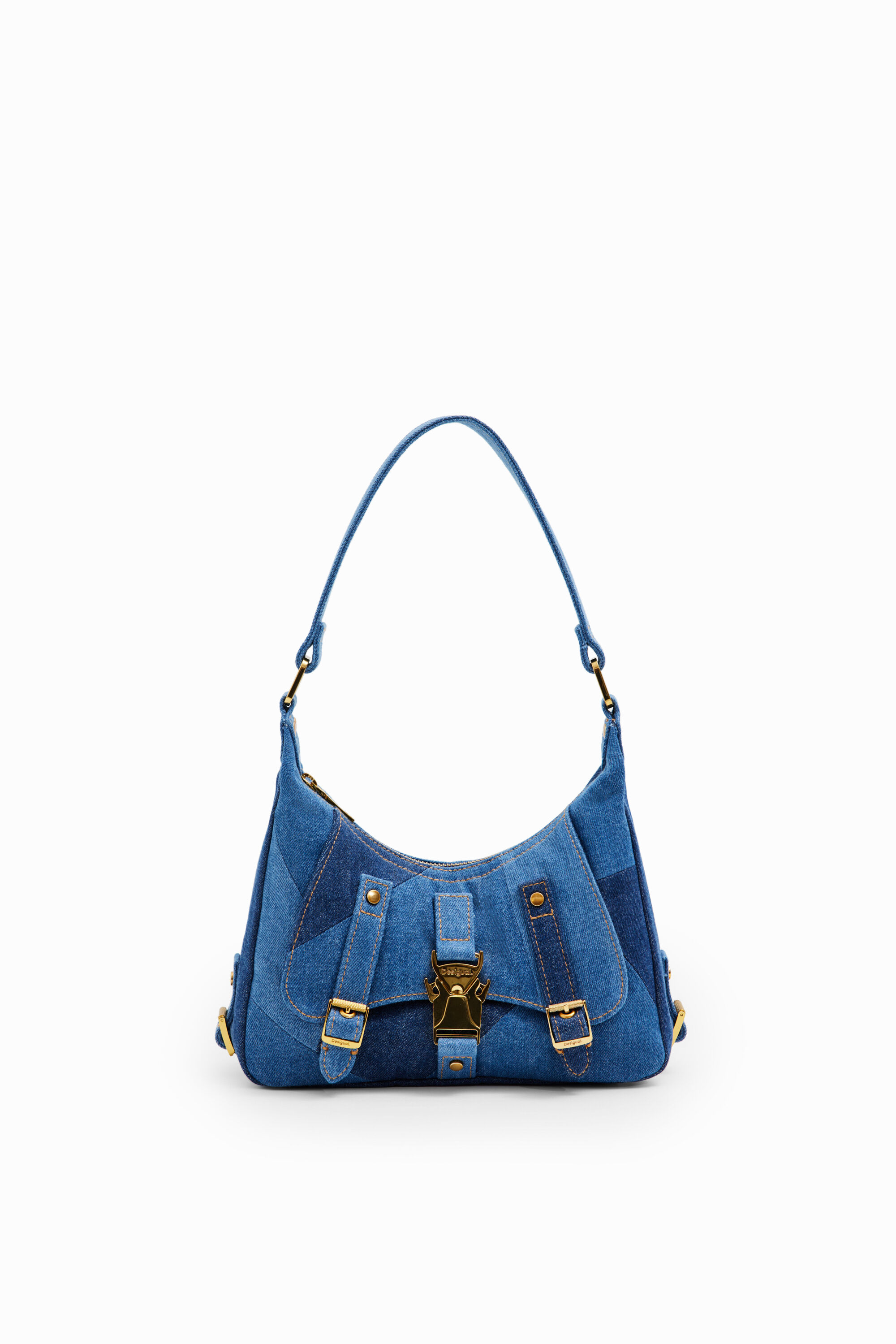 Bolsa jeans María Escoté com patch