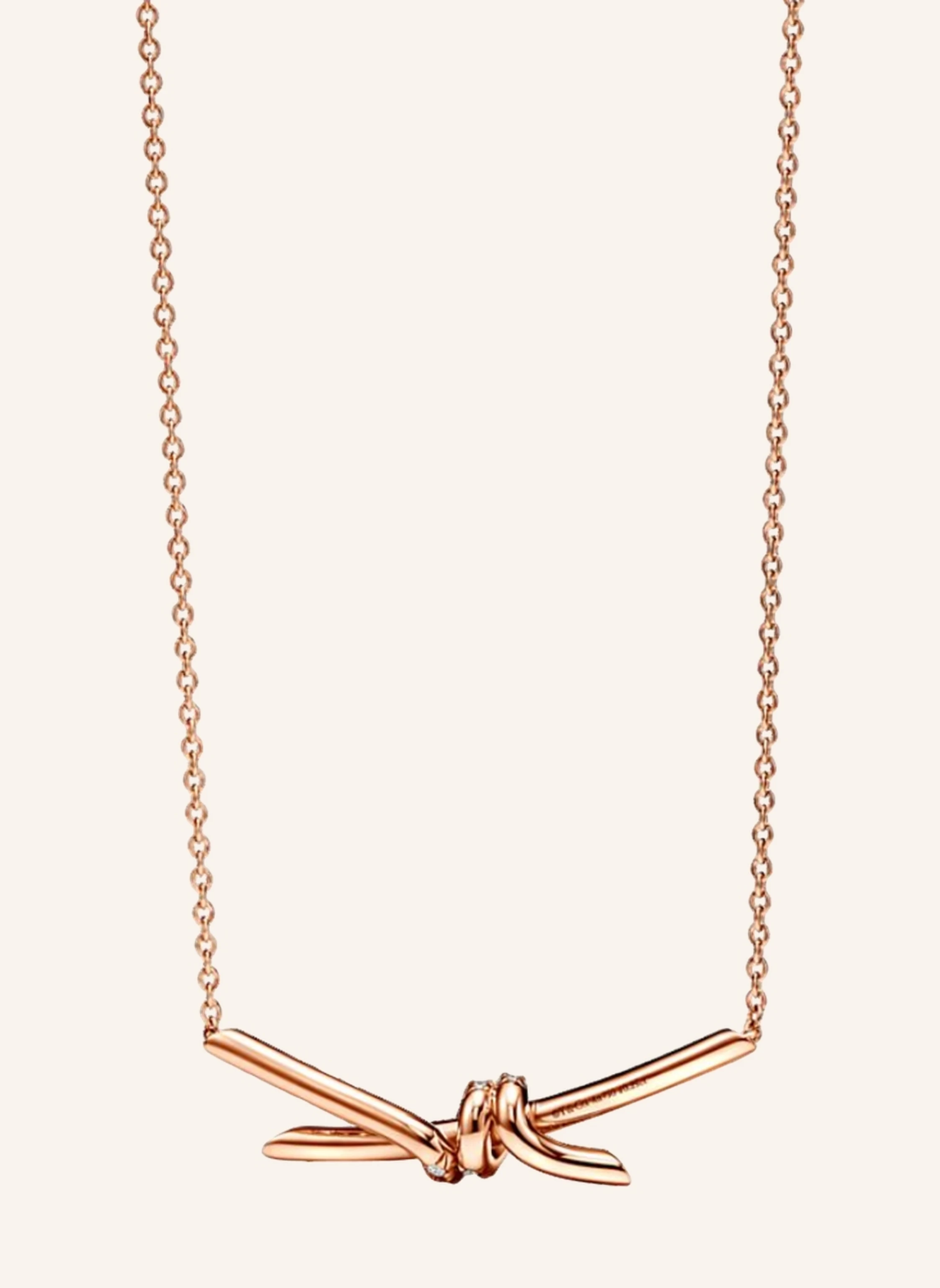 TIFFANY & Co. Tiffany Knot HALSKETTE aus 18 Karat Roségold
