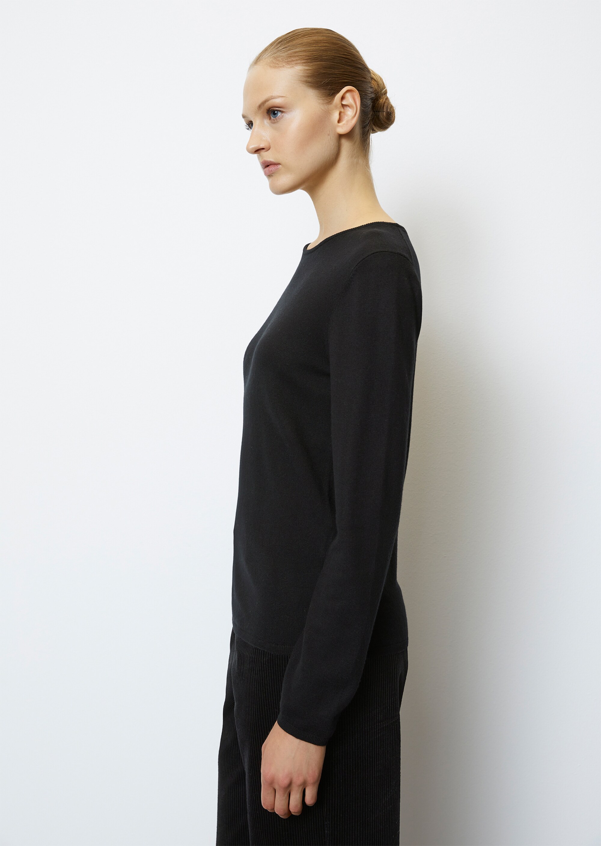 Feinstrick-Pullover regularaus softem Schurwolle-Mix