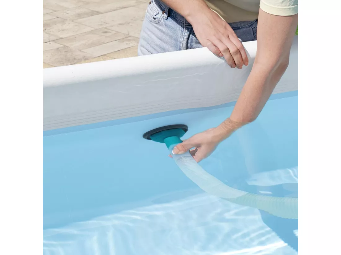 Kit d'Entretien Maintenance de Piscines Bestway Deluxe AquaClean avec Perche Télescopique Nettoyeur Épuisette Tuyau d'Aspiration